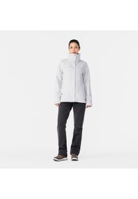 quechua - Kurtka turystyczna damska zimowa Quechua NH100 3w1 0°C wodoodporna. Kolor: szary. Materiał: poliester, poliamid, polar, puch. Sezon: zima. Sport: turystyka piesza #2