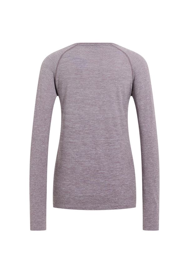Odlo - Koszulka z długim rękawem damska ODLO Essential Seamless T-Shirt Crew Neck. Kolor: fioletowy. Długość rękawa: długi rękaw. Długość: długie