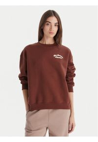New Balance Bluza WT53516 Brązowy Relaxed Fit. Kolor: brązowy. Materiał: syntetyk, bawełna #1