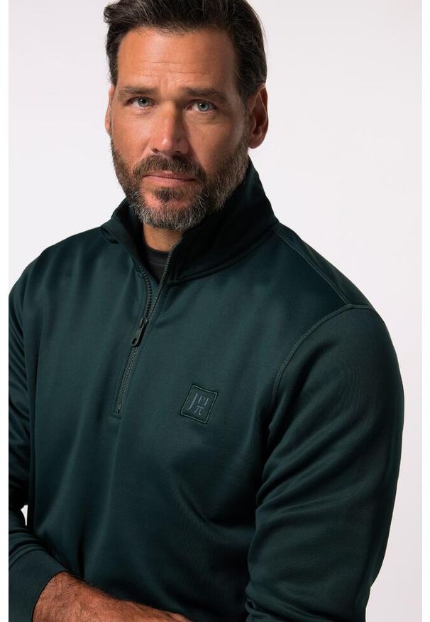 JAY-PI - Męski Półgolf dzianinowy szybkoschnący do rozm. 7XL. Typ kołnierza: golf. Kolekcja: plus size. Kolor: zielony. Materiał: poliester, elastan, materiał. Sport: golf