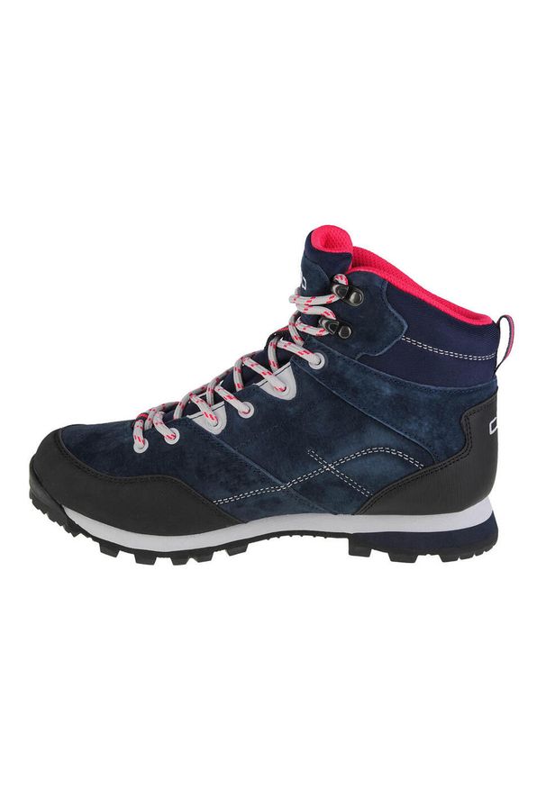 Buty trekkingowe damskie, CMP Alcor Mid. Kolor: wielokolorowy, niebieski, czarny. Materiał: guma, skóra, tkanina, materiał, syntetyk