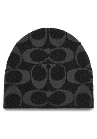 Coach Czapka CCT78 Czarny. Kolor: czarny. Materiał: poliester #1