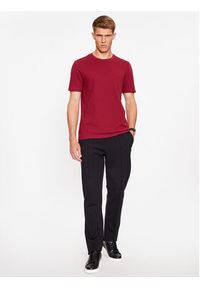 BOSS - Boss T-Shirt Tiburt 240 50452680 Bordowy Regular Fit. Kolor: czerwony. Materiał: bawełna #3