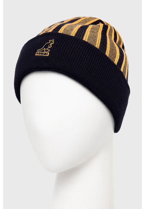 Kangol - Czapka z domieszką wełny. Kolor: żółty. Materiał: wełna