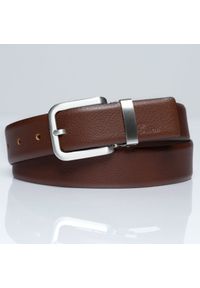 Tom Tailor - TOM TAILOR PASEK SKÓRZANY SOPO-TT293 680 35mm Ledergürtel. Materiał: skóra. Wzór: paski. Styl: klasyczny #4