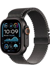 APPLE - Smartwatch Apple Watch Ultra 2 GPS + Cellular 49mm Black Titanium Case Milanese Loop M Czarny (MX5U3FD/A). Rodzaj zegarka: smartwatch. Kolor: czarny