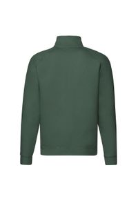 FRUIT OF THE LOOM - Bluza Unisex Premium Quarter Zip Raglan Dla Dorosłych. Kolor: zielony. Długość rękawa: raglanowy rękaw