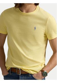 Polo Ralph Lauren T-Shirt 710671438414 Żółty Slim Fit. Typ kołnierza: polo. Kolor: żółty. Materiał: bawełna #4