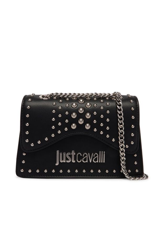 Just Cavalli Torebka 80RA4BP1 ZSD95 Czarny. Kolor: czarny. Materiał: skórzane