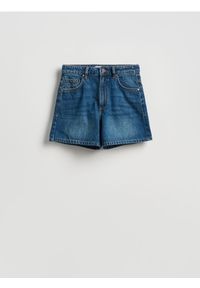 Reserved - Jeansowe szorty - granatowy. Kolor: niebieski. Materiał: jeans #1