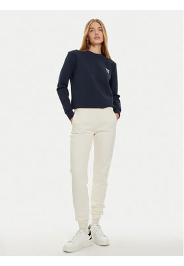Guess Bluza V4BQ23 KBCK2 Granatowy Regular Fit. Kolor: niebieski. Materiał: bawełna, syntetyk
