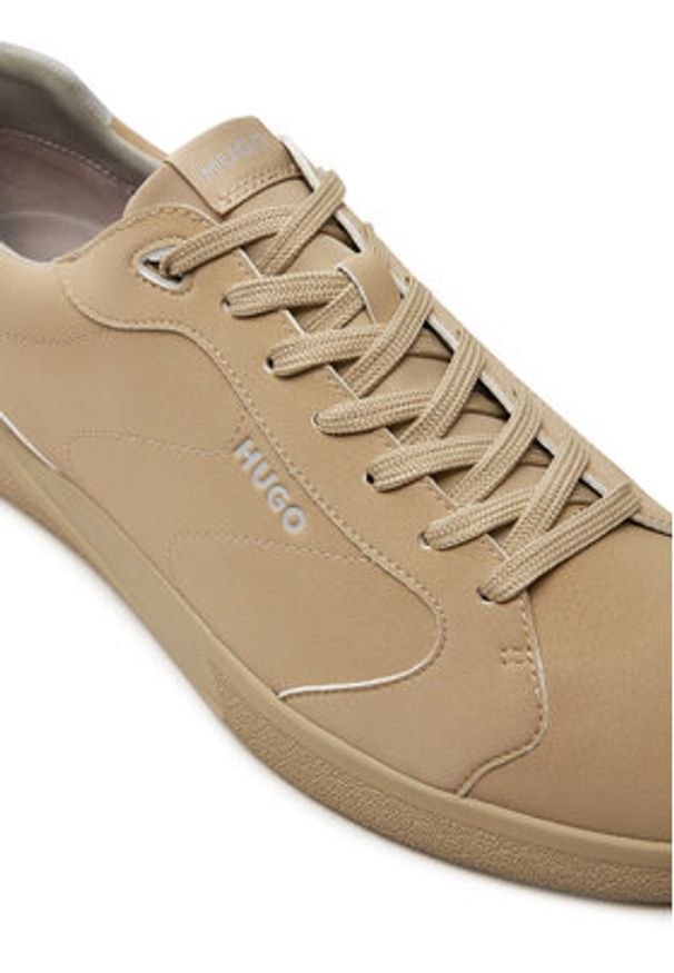 Hugo Sneakersy Riven Tenn 50524249 Beżowy. Kolor: beżowy. Materiał: materiał