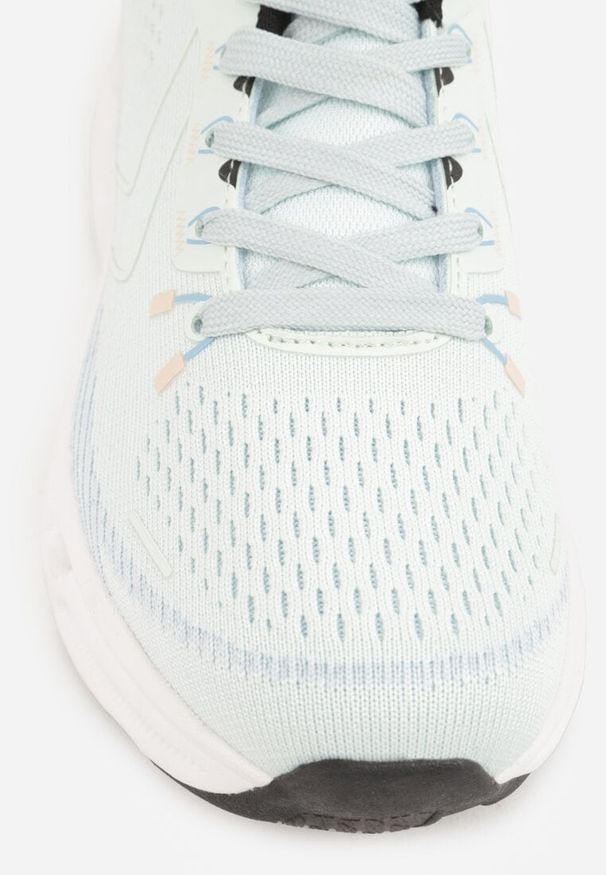 Born2be - Niebieskie Buty Sportowe na Grubej Geometrycznej Podeszwie Alexusa. Okazja: na co dzień. Kolor: niebieski. Materiał: jeans, dresówka. Wzór: geometria