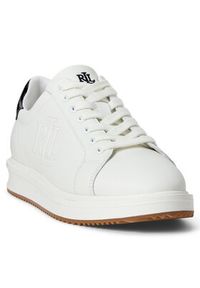 Lauren Ralph Lauren - LAUREN RALPH LAUREN Sneakersy 802959226001 Biały. Kolor: biały. Materiał: skóra