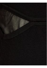 DKNY Sukienka dzianinowa P4AUAN33 Czarny Slim Fit. Kolor: czarny. Materiał: wiskoza #2