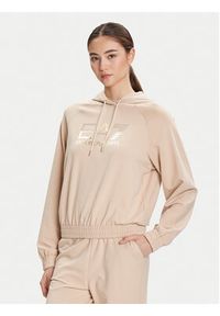 EA7 Emporio Armani Dres 7W000687 AF12502 U1046 Beżowy Regular Fit. Kolor: beżowy. Materiał: bawełna #4