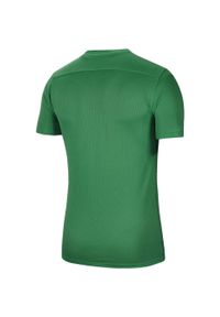 Nike - Męska Koszulka Z Krótkim Rękawem Dry Park VII. Kolor: zielony. Długość rękawa: krótki rękaw. Długość: krótkie. Sport: turystyka piesza