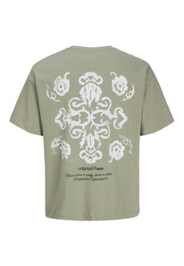 Jack & Jones T-Shirt Montauk Back 12290892 Zielony Regular Fit. Kolor: zielony. Materiał: bawełna