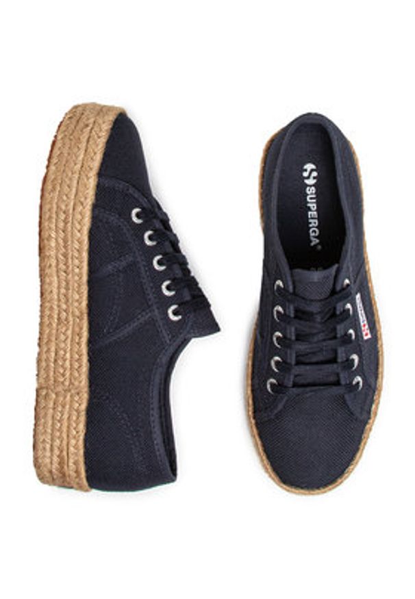 Superga Espadryle 2730 Cotropew S00CF20 Granatowy. Kolor: niebieski. Materiał: materiał