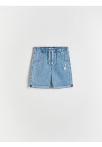 Reserved - Jeansowe szorty - niebieski. Kolor: niebieski. Materiał: jeans