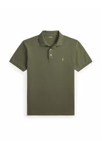 Polo Ralph Lauren Polo 710941439509 Zielony Slim Fit. Typ kołnierza: polo. Kolor: zielony. Materiał: bawełna #2