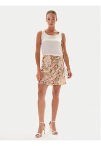 YAS Spódnica mini Lalea 26037763 Złoty Slim Fit. Kolor: złoty. Materiał: syntetyk #5