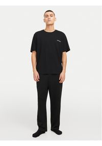 Jack & Jones - Jack&Jones Piżama Everest 12273633 Czarny Standard Fit. Kolor: czarny. Materiał: bawełna