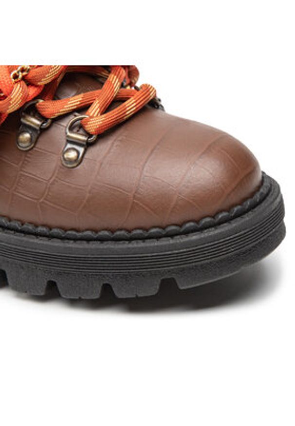 Pinko Trapery Zenzero Scarpa AI 22-23 BLKS1 1H2134 A07K Brązowy. Kolor: brązowy. Materiał: skóra