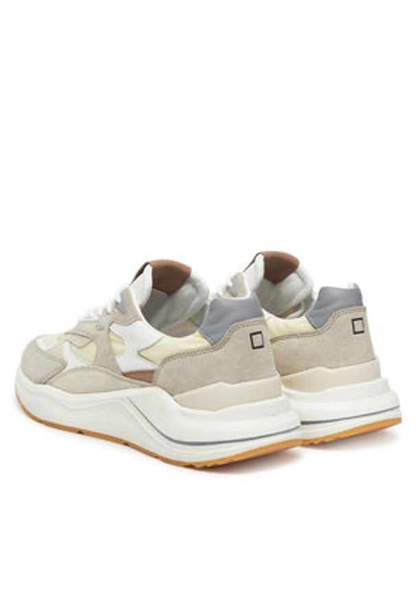 D.A.T.E. Sneakersy Fuga M421-FG-NY Beżowy. Kolor: beżowy. Materiał: zamsz, skóra