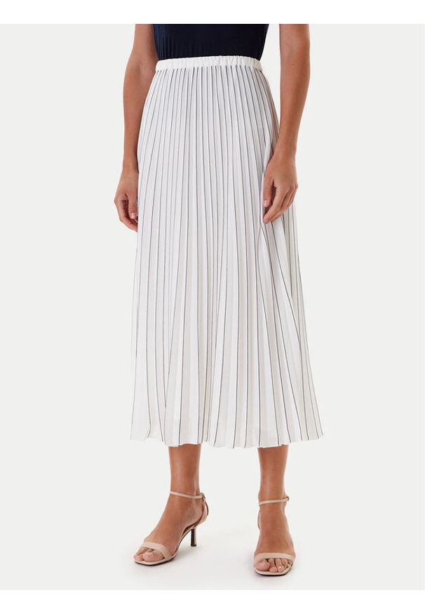 Tatuum Spódnica plisowana Mirama 1 T2510.172 Écru Relaxed Fit. Kolor: kremowy. Materiał: syntetyk