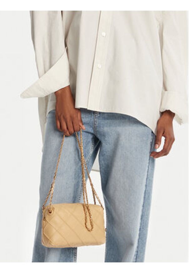 Tory Burch Torebka Fleming Small 169226 Écru. Materiał: skórzane