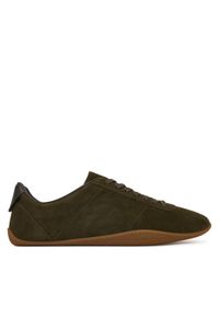 Calvin Klein Sneakersy Baller Sneaker Laceup HW0HW03263 Beżowy. Kolor: beżowy. Materiał: skóra, zamsz #1