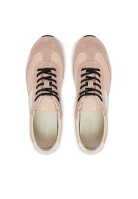 Tory Burch Sneakersy Hank Field180566 Różowy jasny. Kolor: różowy. Materiał: skóra, zamsz #4