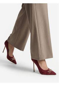 Eva Minge Szpilki EO-LILA-1677-13-3S Bordowy. Kolor: czerwony. Materiał: skóra, zamsz. Obcas: na szpilce #5