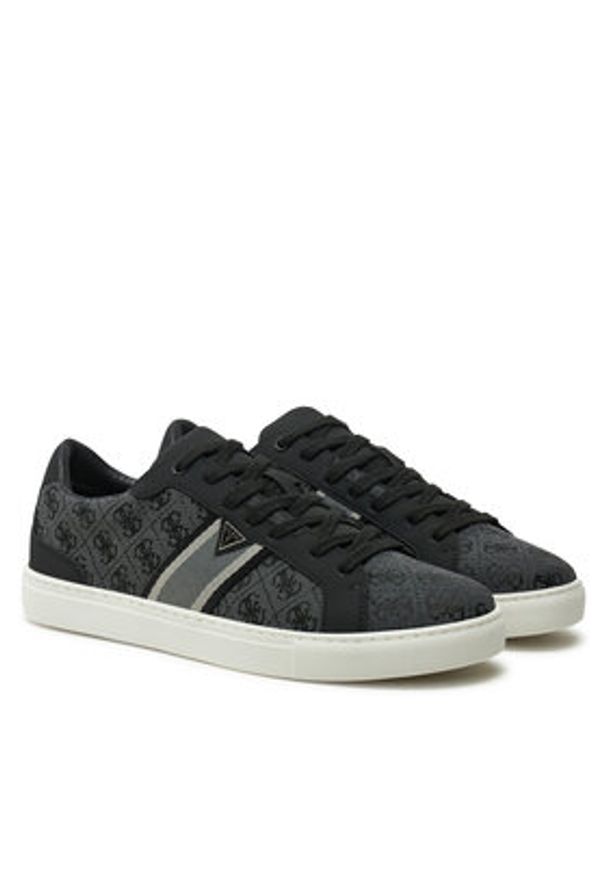 Guess Sneakersy Todi II FMPTII FAB12 Czarny. Kolor: czarny. Materiał: skóra