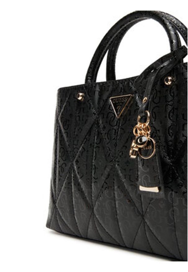 Guess Torebka Aldina HWGG96 63060 Czarny. Kolor: czarny. Materiał: skórzane