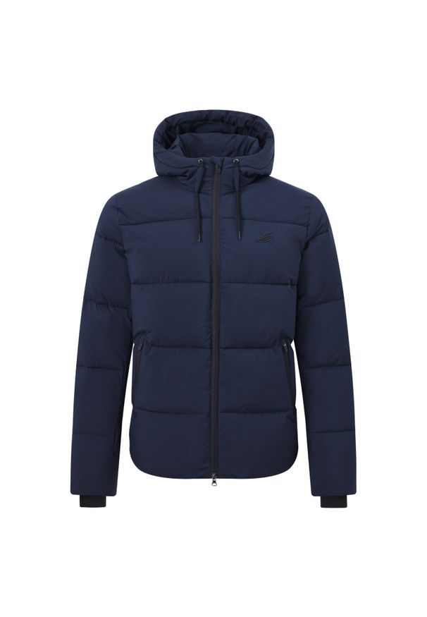 EURO-STAR - Kurtka z kapturem Euro-Star Carson. Typ kołnierza: kaptur. Kolor: niebieski. Materiał: puch