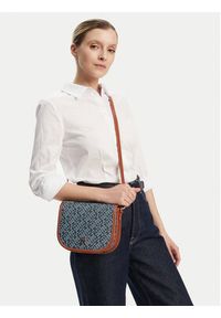 TOMMY HILFIGER - Tommy Hilfiger Torebka Th Monoplay Leather Saddle Bag AW0AW17414 Granatowy. Kolor: niebieski. Materiał: skórzane #6