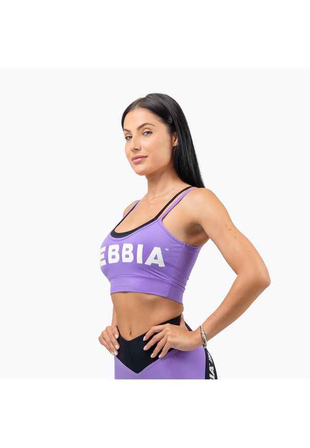 Biustonosz NEBBIA Flex. Kolor: fioletowy. Sport: fitness