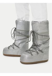 Moon Boot Śniegowce Icon Glitter 80D1402850 Srebrny. Kolor: srebrny. Materiał: skóra #1