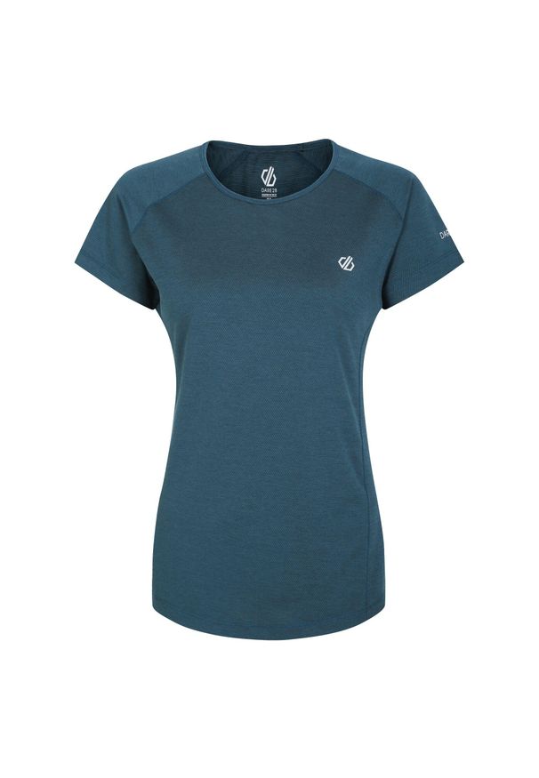 DARE 2B - Damska koszulka sportowa szybkoschnąca Corral. Kolor: szary, niebieski, wielokolorowy. Sport: bieganie