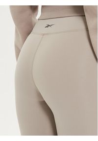 Reebok Legginsy Lux Tight 100076185 Beżowy Slim Fit. Kolor: beżowy. Materiał: syntetyk