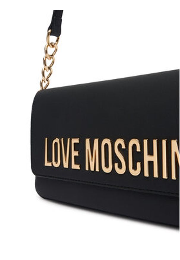 Love Moschino - LOVE MOSCHINO Torebka JC4109PP1OKD0000 Czarny. Kolor: czarny. Materiał: skórzane
