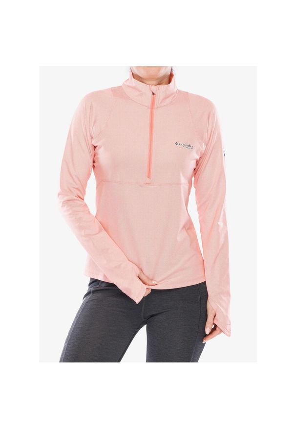 columbia - Bluza bez kaptura damska Columbia EU Summit Valley LS Half Zip. Typ kołnierza: bez kaptura. Kolor: różowy. Styl: sportowy. Sport: turystyka piesza