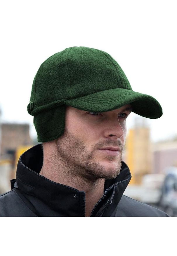RESULT - Czapka Baseballowa Active Winter Fleece. Kolor: zielony, czerwony, wielokolorowy