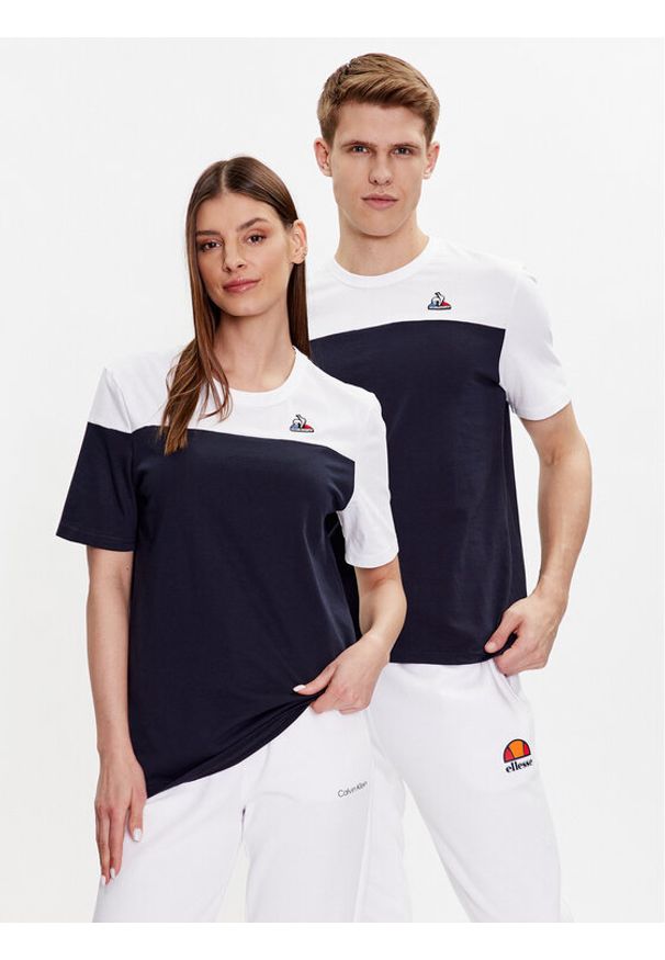 Le Coq Sportif T-Shirt Unisex 2310518 Granatowy Regular Fit. Kolor: niebieski. Materiał: bawełna