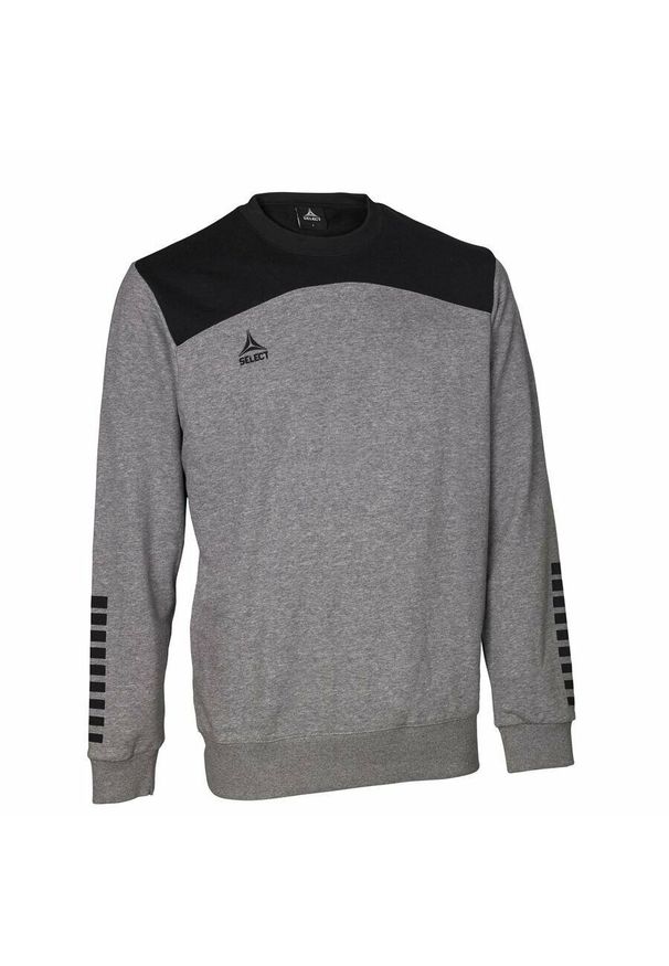 SELECT - Bluza dresowa męska Select Oxford Sweat bawełniana szara. Kolor: wielokolorowy, szary, czarny. Materiał: bawełna, dresówka. Sport: piłka ręczna
