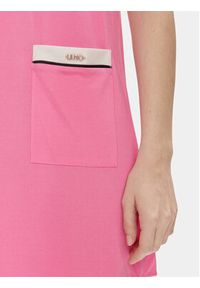 Liu Jo Sukienka codzienna TA4248 J4654 Różowy Regular Fit. Okazja: na co dzień. Kolor: różowy. Materiał: wiskoza. Typ sukienki: proste. Styl: casual #3