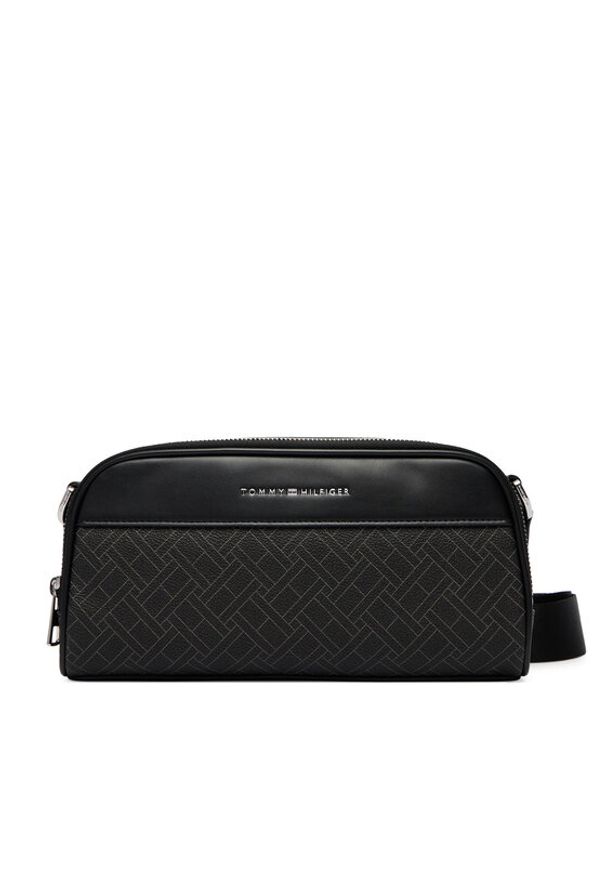 TOMMY HILFIGER - Tommy Hilfiger Saszetka Th Flag Monogram Camera Bag AM0AM14297 Czarny. Kolor: czarny. Materiał: skóra
