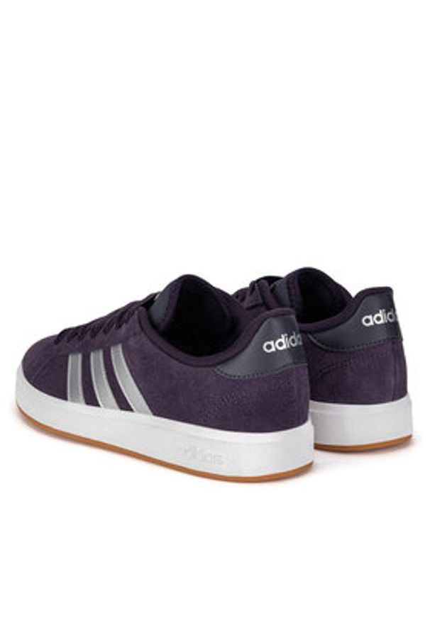 Adidas - adidas Sneakersy GRAND COURT BASE 00s IH6191 Fioletowy. Kolor: fioletowy. Materiał: zamsz, skóra